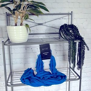 Never worn blue wrap scarf